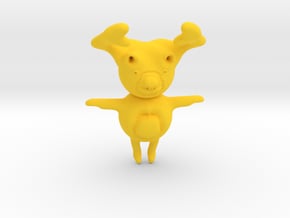 Moose in Yellow Processed Versatile Plastic