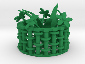 Weaving basket in Green Processed Versatile Plastic