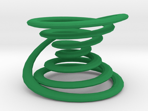 Closed spiral in Green Processed Versatile Plastic