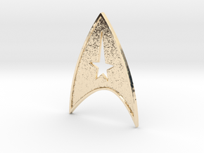 starfleet insigna - command in 14K Yellow Gold