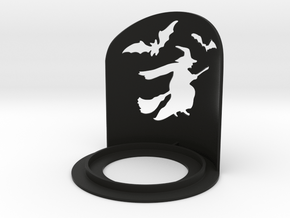Halloween Witch Tea Candle Holder in Black Natural Versatile Plastic