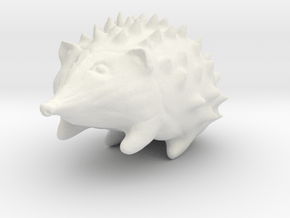 Hedgehog in White Natural Versatile Plastic