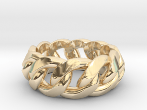 Chained Ring of Honor in 14K Yellow Gold
