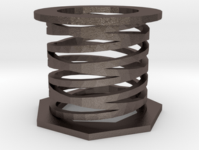 Duel spring in Polished Bronzed Silver Steel