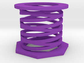 Duel spring in Purple Processed Versatile Plastic