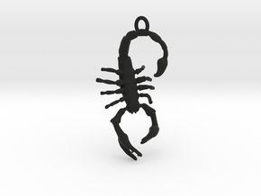 Scorpius Pendant  in Black Natural Versatile Plastic