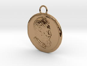 Epicurus Pendant 1.5 inches in Polished Brass