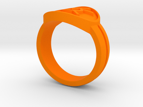 Orange Avarice Double Banded Sz 8 in Orange Processed Versatile Plastic