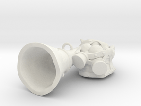 Gunner Cannon Pendant in White Natural Versatile Plastic