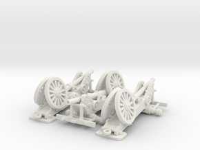 1/160 de Bange cannon transported by train in White Natural Versatile Plastic