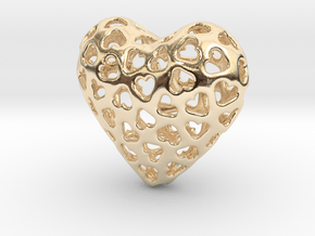 Small hearts, Big love (from $15) in 14K Yellow Gold: Medium