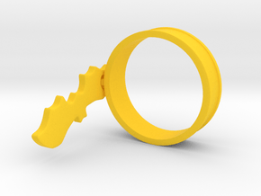Bat Charm Ring in Yellow Processed Versatile Plastic: 5 / 49