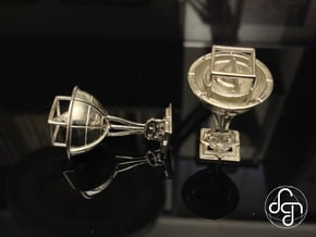 Keplerian Cufflinks in Polished Silver