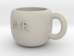 #YR Mug in Natural Sandstone