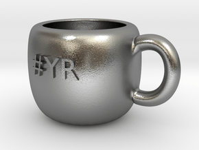 #YR Mug in Natural Silver