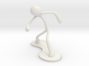 MTI Stickman-poses01 in White Natural Versatile Plastic