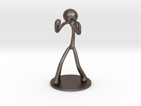 MTI Stickman-poses03 in Polished Bronzed Silver Steel