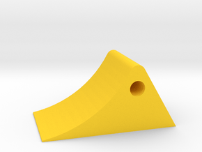 Wheel chock 1/32 in Yellow Processed Versatile Plastic