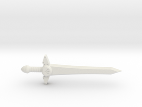 Mountain Sword in White Natural Versatile Plastic
