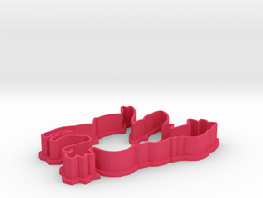 Sylveon Cookie Cutter in Pink Processed Versatile Plastic