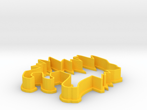 Jolteon Cookie Cutter in Yellow Processed Versatile Plastic