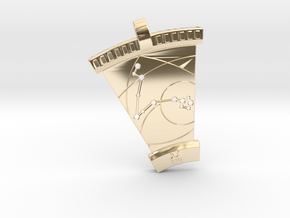 Pisces Constellation Pendant in 14K Yellow Gold