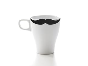Mug & glass accessories Mustache 2 in Black Natural Versatile Plastic