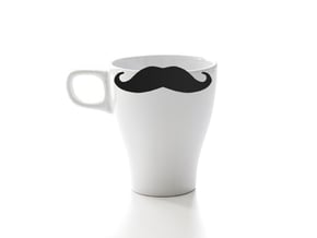 Mug & glass accessories Mustache 5 in Black Natural Versatile Plastic
