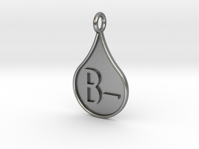 Blood type B- in Natural Silver