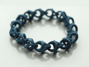 Crossover Thick - Bracelet size M in Blue Processed Versatile Plastic