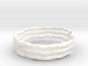 Helix Ring size 9 in White Processed Versatile Plastic