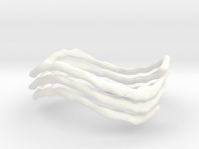 Helix Wave Ring - size 9 in White Processed Versatile Plastic