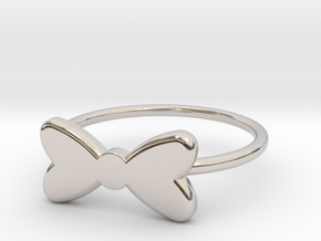 Midi Bow Ring the second by titbit in Platinum