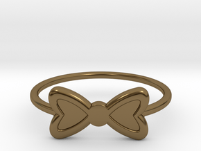 Knuckle Bow Ring, 15mm diameter by CURIO in Polished Bronze