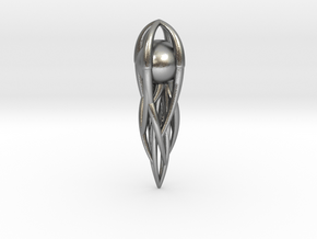 Pendulum Pendant  in Natural Silver