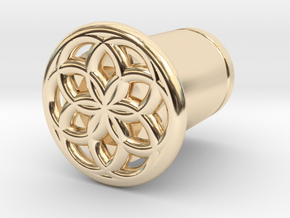Seed Of Life plug in 14K Yellow Gold