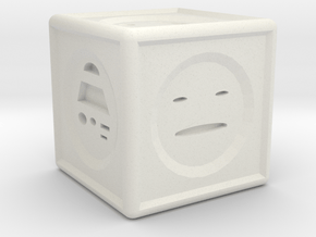 Mood Dice  in White Natural Versatile Plastic