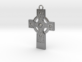 celtic cross 2 in Natural Silver