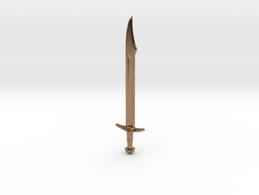 Falchion Sword in Natural Brass