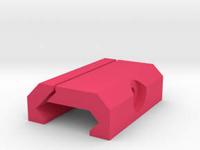 DIY Picatinny Mount (40 mm) in Pink Processed Versatile Plastic