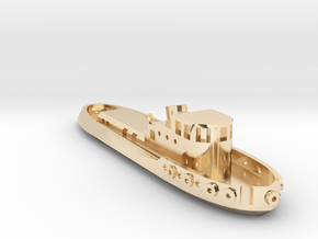 005A 1/350 Tug boat in 14K Yellow Gold