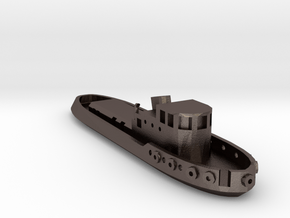 005A 1/350 Tug boat in Polished Bronzed Silver Steel