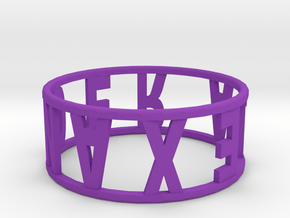 Ring13 in Purple Processed Versatile Plastic