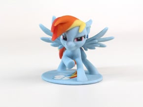 My Little Pony - Rainbow Dash Posed (≈55mm tall) in Full Color Sandstone
