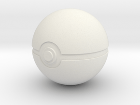 Original Poké Ball 8cm in diameter. in White Natural Versatile Plastic