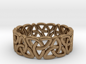 Celticring9 in Natural Brass