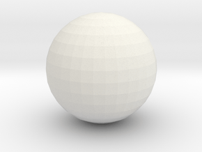 UV Ball in White Natural Versatile Plastic