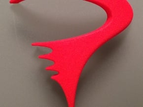 Pinarello bicycle front logo in Red Processed Versatile Plastic