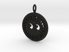 Soot Sprite Pendant in Black Natural Versatile Plastic