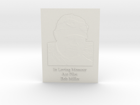Bob Miller Memorial Engraved in White Natural Versatile Plastic